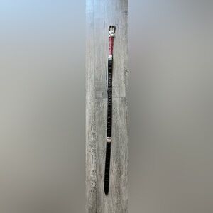 Brighton, two-tone, red and black reversible belt in a size large